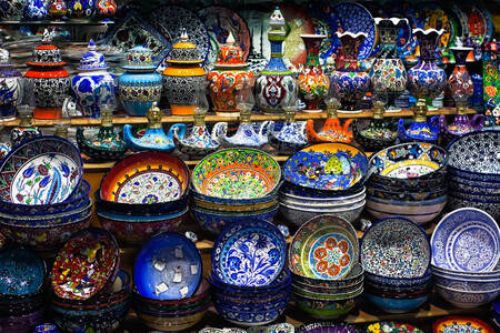 Turkish ceramics in Istanbul