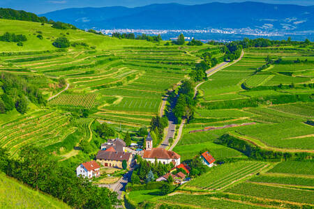 Paesaggio montano nella Foresta Nera