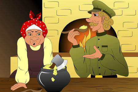 The soldier and the old woman