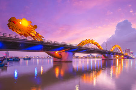 Puente del Dragón en Da Nang