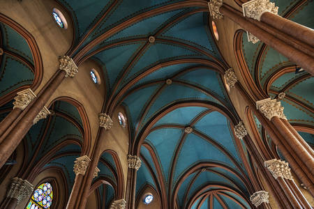 Plafond in de kerk van St. Antonius van Padua