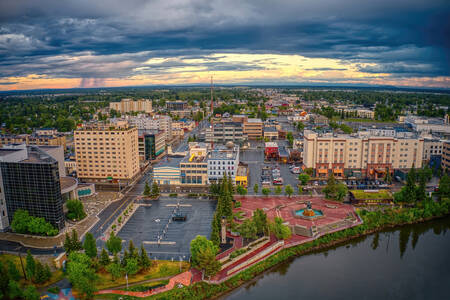 Fairbanks in de binnenstad