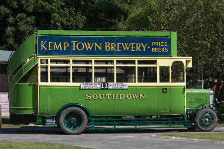 Vintage old bus