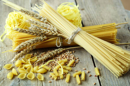 Pasta and wheat