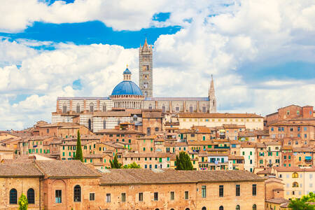 Uitzicht op Siena, Italië