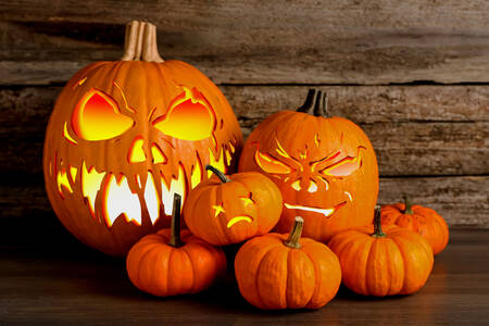 Faroles de calabaza de Halloween