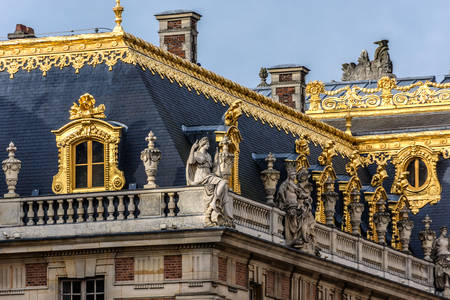 Architectural fragments of the Palace of Versailles