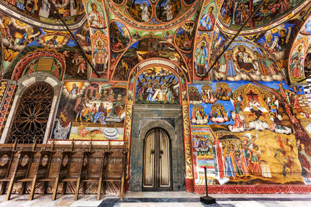 Fresco's van het Rila-klooster