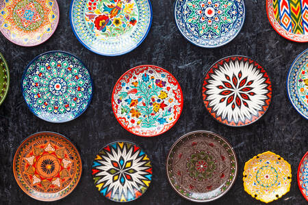Colorful plates