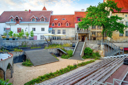 Het zomerterrein van het theater, Tallinn