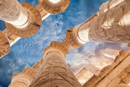 Columnas del templo de Karnak