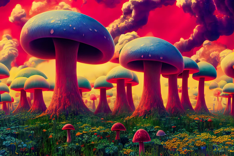 Mushroom forest