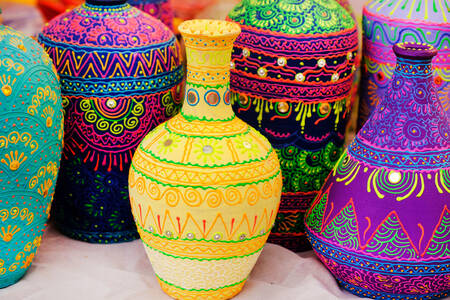 Ръчно изработени индийски вази