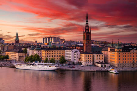 Stokholm na zalasku sunca