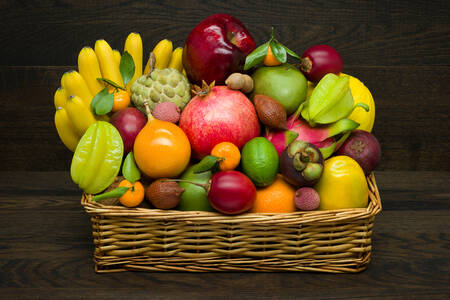 Assorted tropical fruits