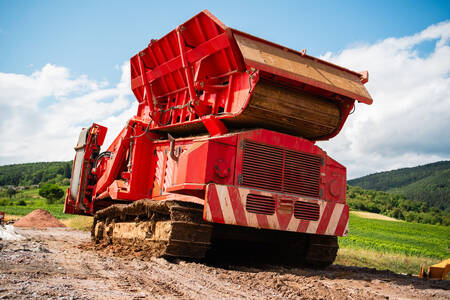 Large road grinding machine