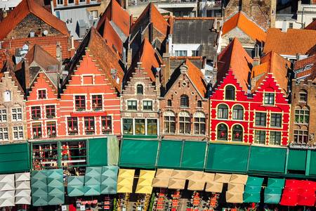 Bruges pazar meydanında