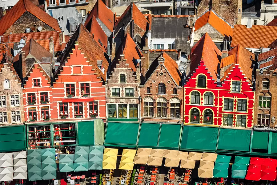 Marknadstorget i Brugge
