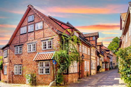 Lüneburg'da bir sokak