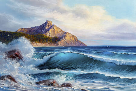 Mere lained rannikul