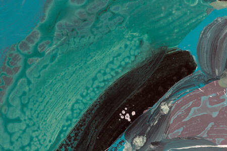 Abstraction made of liquid acrylic