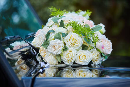 Wedding bouquet of roses