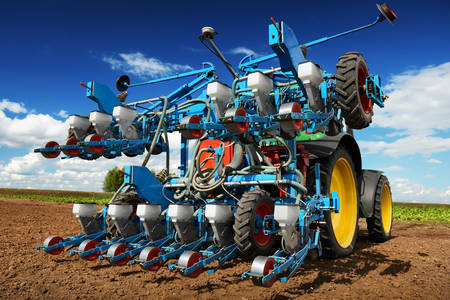 Poľnohospodárske stroje na sadenie a zber zeleniny