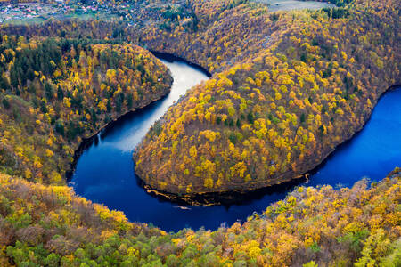 Kloof van de rivier de Moldau