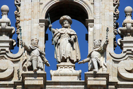 Skulptur des Apostels Santiago