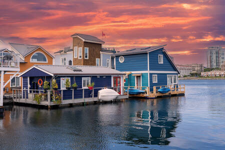 Houseboats in Victoria, Canada