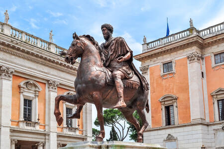 Standbeeld van Marcus Aurelius in Rome