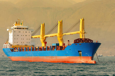 Cargo ship in Iquique
