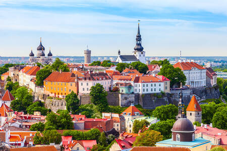 Tallinn şehir merkezine bakış