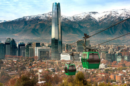 Widok na Santiago de Chile