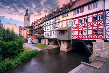 Anciens bâtiments à Erfurt