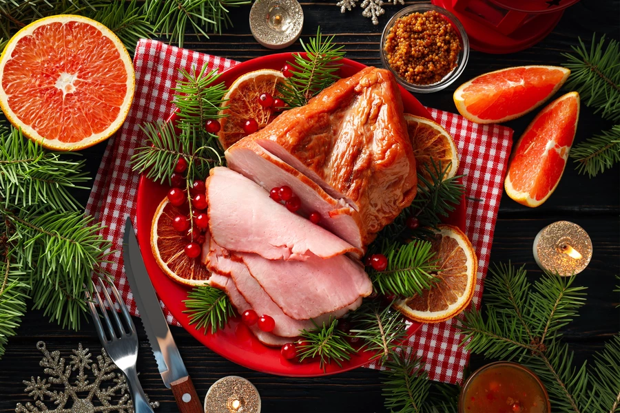 Festive ham