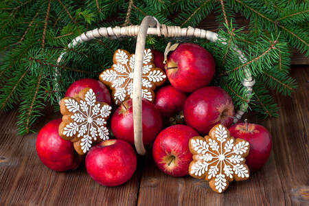 Mele e pan di zenzero