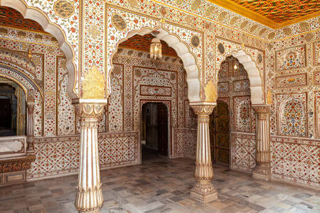 Wnętrze fortu Junagadh