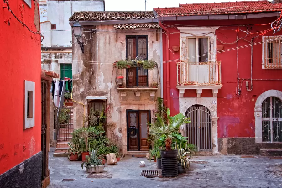 Casas na cidade de Siracusa