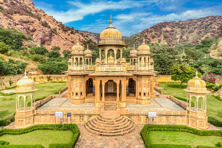 View of the tomb of Gatore Ki Chhatrian