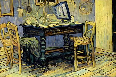 Van Gogh tarzında çizim