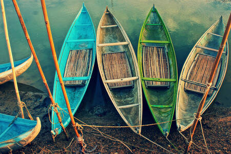 ξύλινες βάρκες