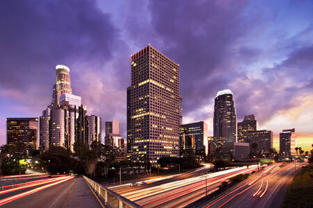 Los Angeles al tramonto