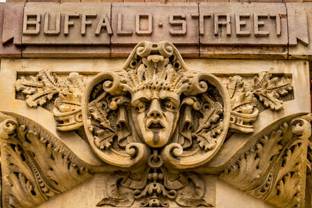 Historische Fassade in der Buffalo-Straße