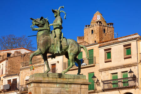 Statue von Francisco Pizarro in Trujillo