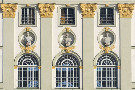 Fachada del castillo de Nymphenburg en Múnich