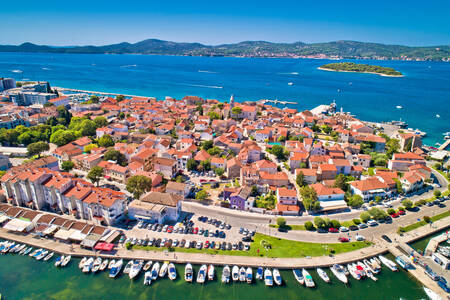 Vista dall'alto di Biograd na Moru