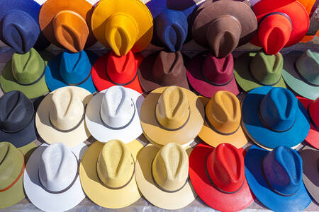 Chapeaux colorés