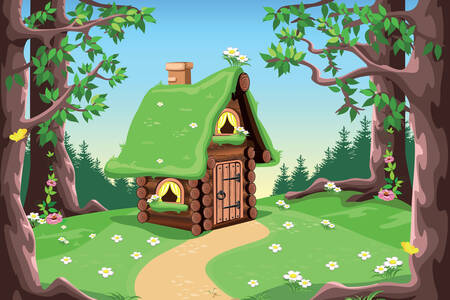 Hut in the forest