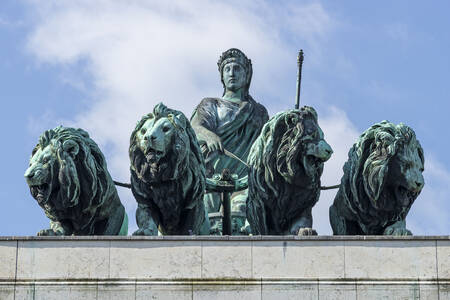 Sculpture on the Arc de Triomphe in Munich
